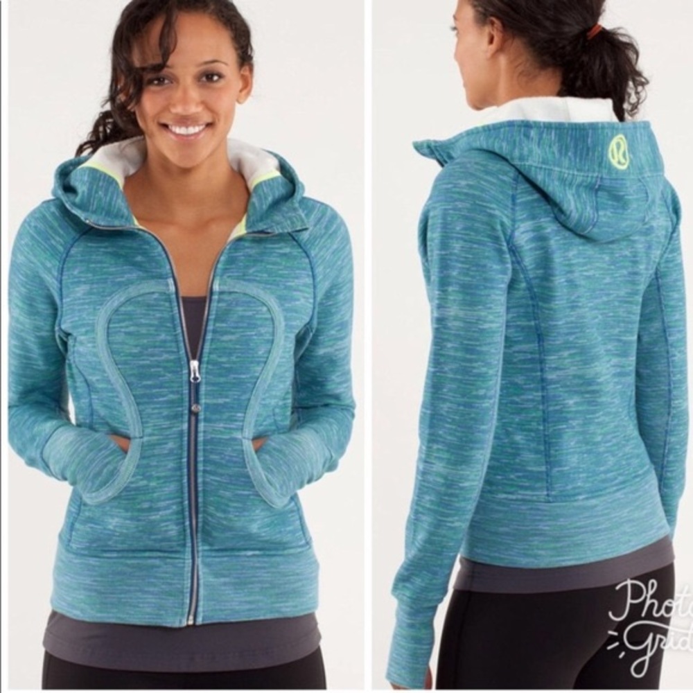 lululemon athletica Blue Hooded Sweatshirt